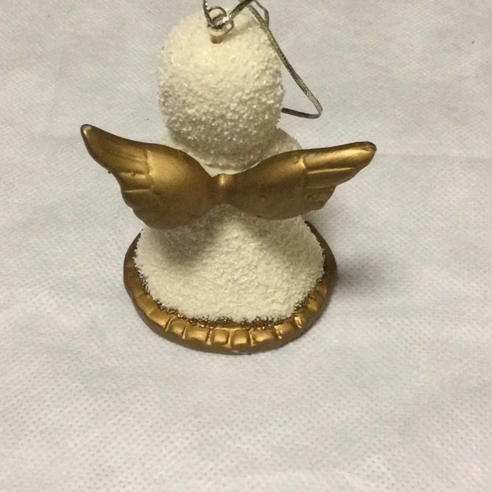 Vintage Snow baby Angel Bell Ornament